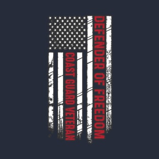 Coast Guard Veteran - Defender of Freedom T-Shirt