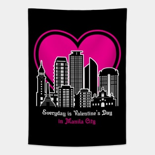 Valentine's Day in Manila City Tapestry