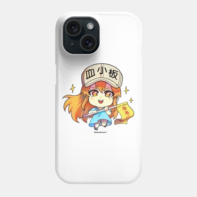 Hataraku Saibou: Cells at Work - Platelet-chan Phone Case by Anime Access