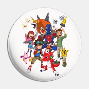 Digimon Digital Monsters tees fan art awesome Gift for Digimon Lovers Pin