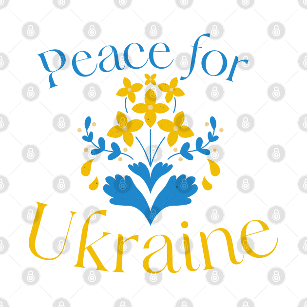 Peace for Ukraine Ukrainian Wildflowers