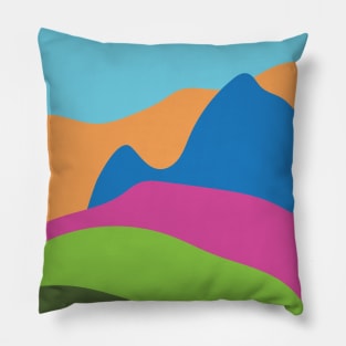 Colorful Mountains Pillow