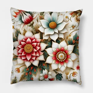 White Flowers Pillow