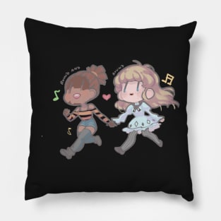 Carole and Tuesday sticker Pillow