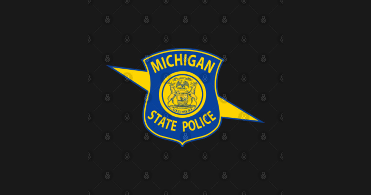 Michigan state police logo crest michigan state police t shirt