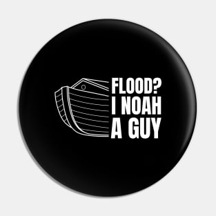 Funny God Jesus Religious Faith Pun Noah Meme Joke  Gift Pin