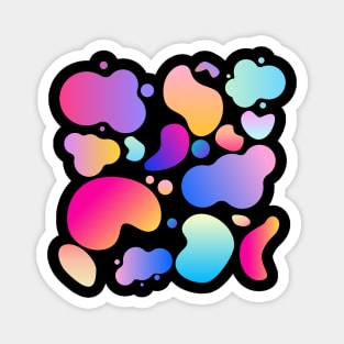 Gradient Blended Paint Blob Pattern Magnet