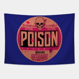 Poison Arsenic Label Tapestry