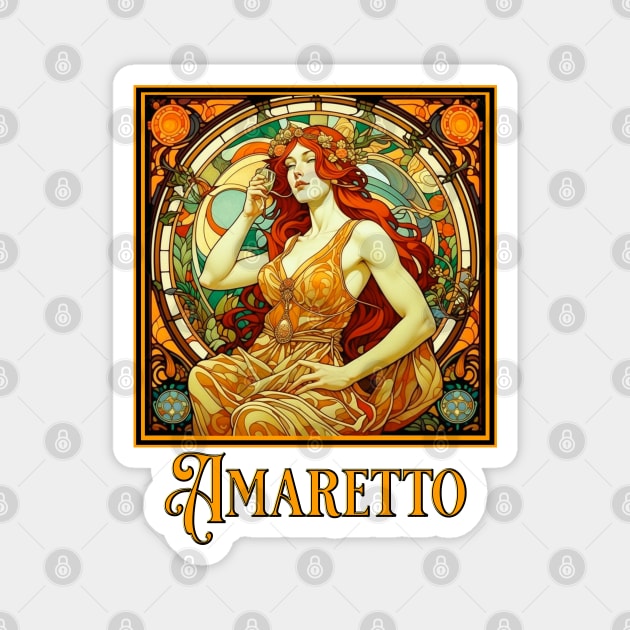Art Nouveau Amaretto Magnet by HolidayBug