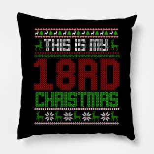 This Is My 18rd Christmas Pillow