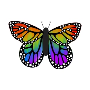 Rainbow butterfly v1 T-Shirt