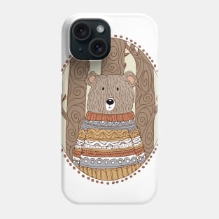 Cozy Bear in a Cozy Sweater Phone Case