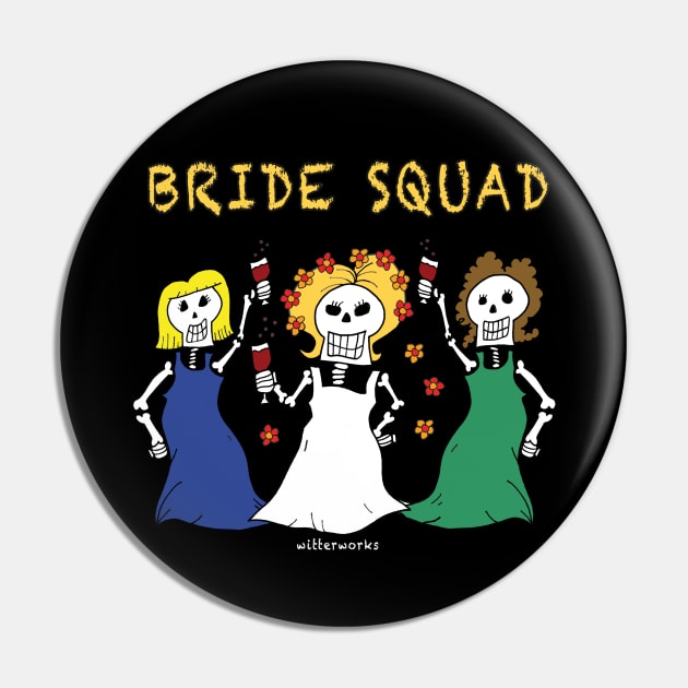 Skeleton Wedding WITHOUT white outline Pin by witterworks