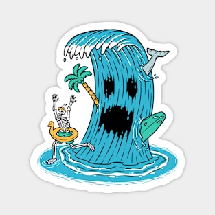 Killer Waves // Funny Surfing Summer Cartoon Magnet