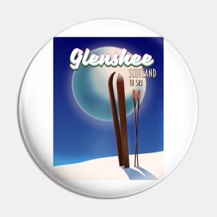 Glenshee Scotland Ski poster Pin