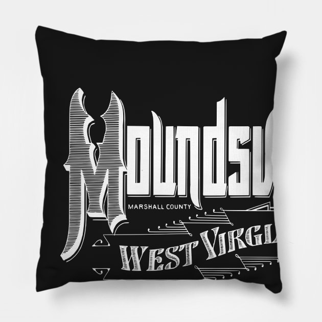 Vintage Moundsville, WV Pillow by DonDota