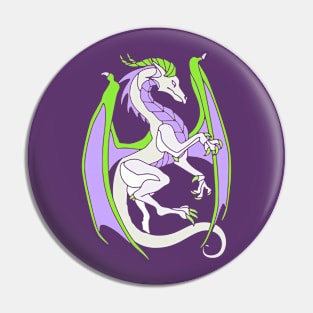 Abstract Dragon Art Pin