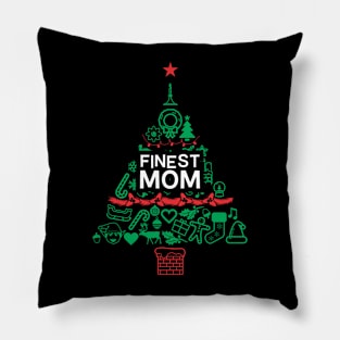 Finest Mom Gift - Xmas Tree - Christmas Pillow