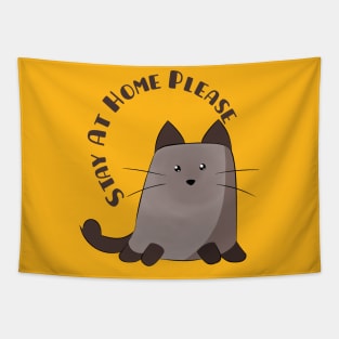 Quarantine cat, Stay At Home Order From your Cat Tapestry