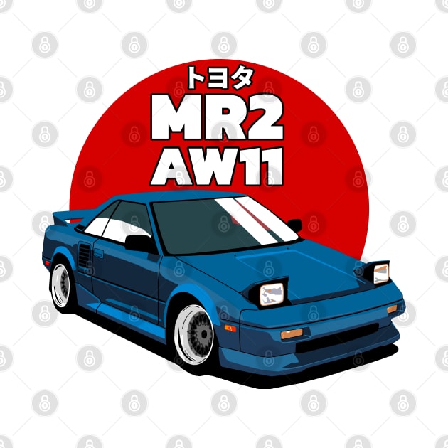 Toyota MR2 AW11 Retro Car by Rebellion Store