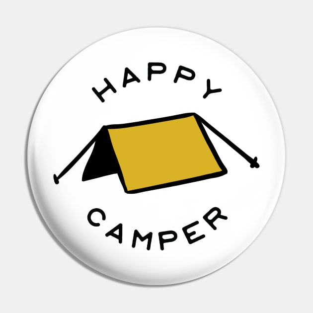 Happy Camper Pin by BundleBeeGraphics