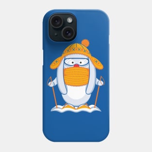 White skiing hare Phone Case