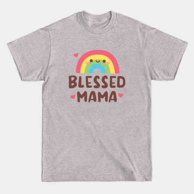 Disover Blessed Mama, Cute Rainbow And Hearts - Blessed Mama - T-Shirt