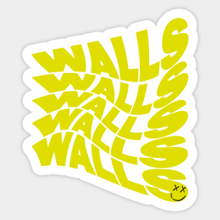 louis tomlinson red smiley walls Sticker for Sale by noellalee