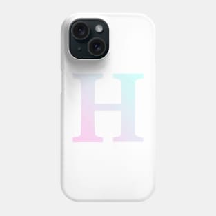 The Letter H Cool Colors Design Phone Case