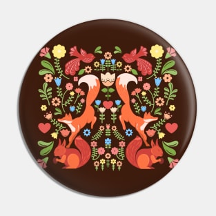 Early Autumn Forest Frolic Pin