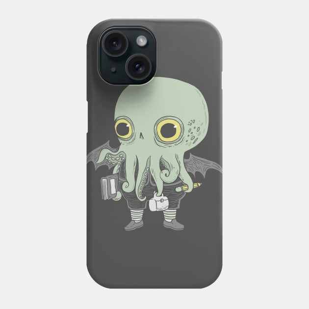 Ctulhu back to schuul Phone Case by ppmid