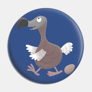 Funny dodo bird cartoon illustration Pin
