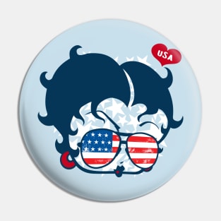 BETTY BOOP - USA Pin