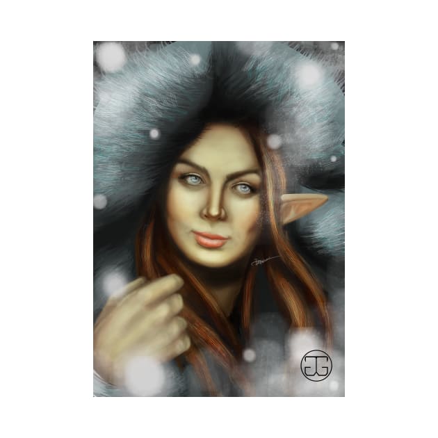 Elven Lady of Winter by georgiagoddard