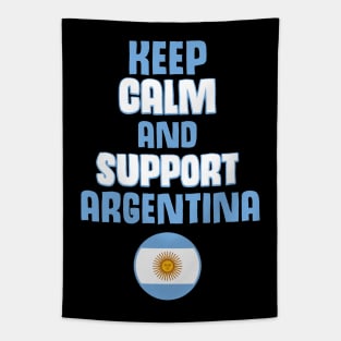 Keep Calm and Support Argentina Tapestry