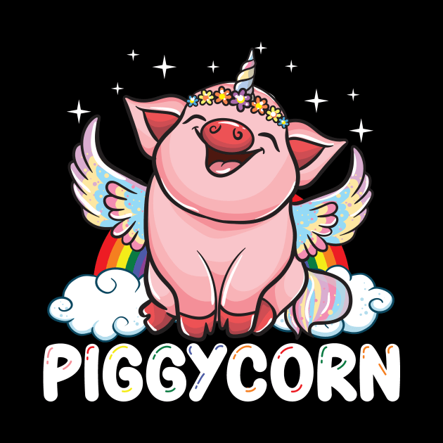 Piggycorn Funny Pig Unicorn by LIFUA