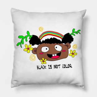 Black is not Color Pillow