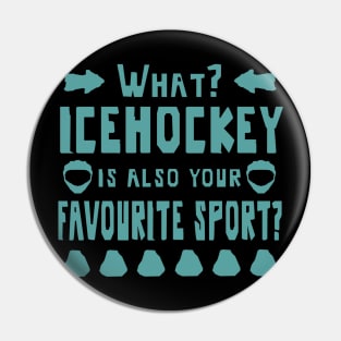 Ice Hockey Body Check Hockey Stick Pin