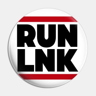 Run LNK // Funny Lincoln Nebraska Parody Pin