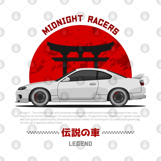 Tuner White Silvia S15 JDM by GoldenTuners