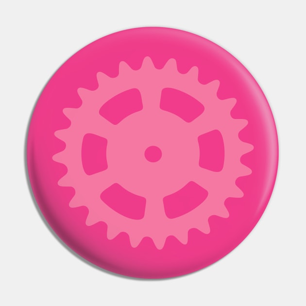 Cog and Roll (pastel) Pin by XOOXOO