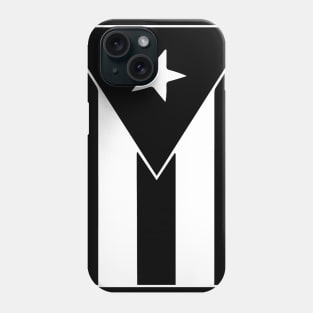 Puerto Rico Black Flag Phone Case