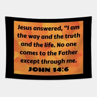 Bible Verse John 14:6 Tapestry