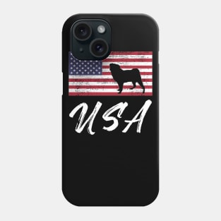 American Pug USA Flag Design for Pug Lovers Phone Case