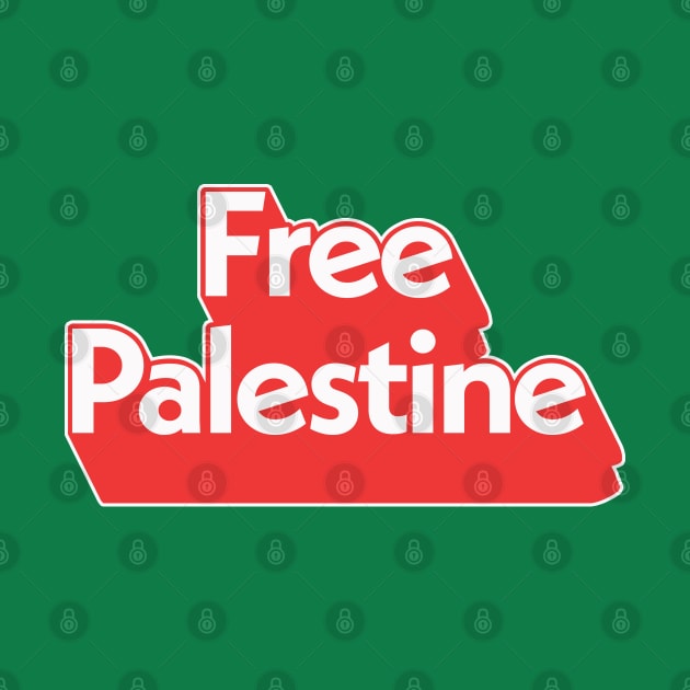 Free Palestine / Retro Style Design by DankFutura