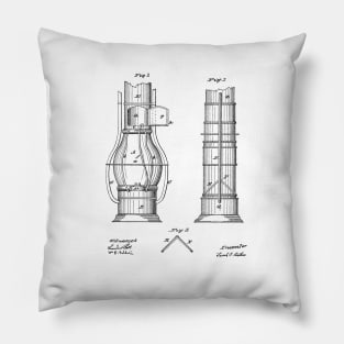 Submarine Telescope Vintage Patent Hand Drawing Pillow