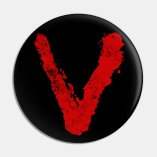 V Visitors Logo Pin