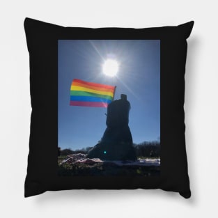 Pride Flag in Lesbian Boot Pillow