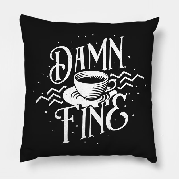 Damn Fine Cup of Coffee Pillow by barrettbiggers