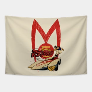 VINTAGE SPEED RACER RACING GOGOGO Tapestry